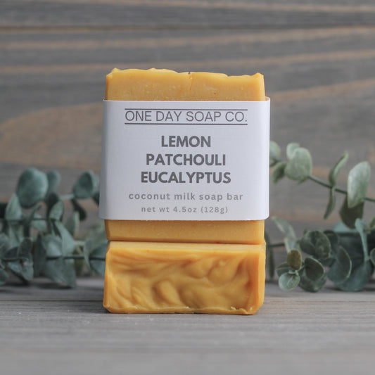 Lemon Patchouli Eucalyptus Coconut Milk Soap Bar