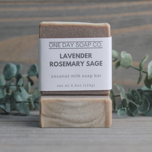 Lavender Rosemary Sage Coconut Milk Soap Bar