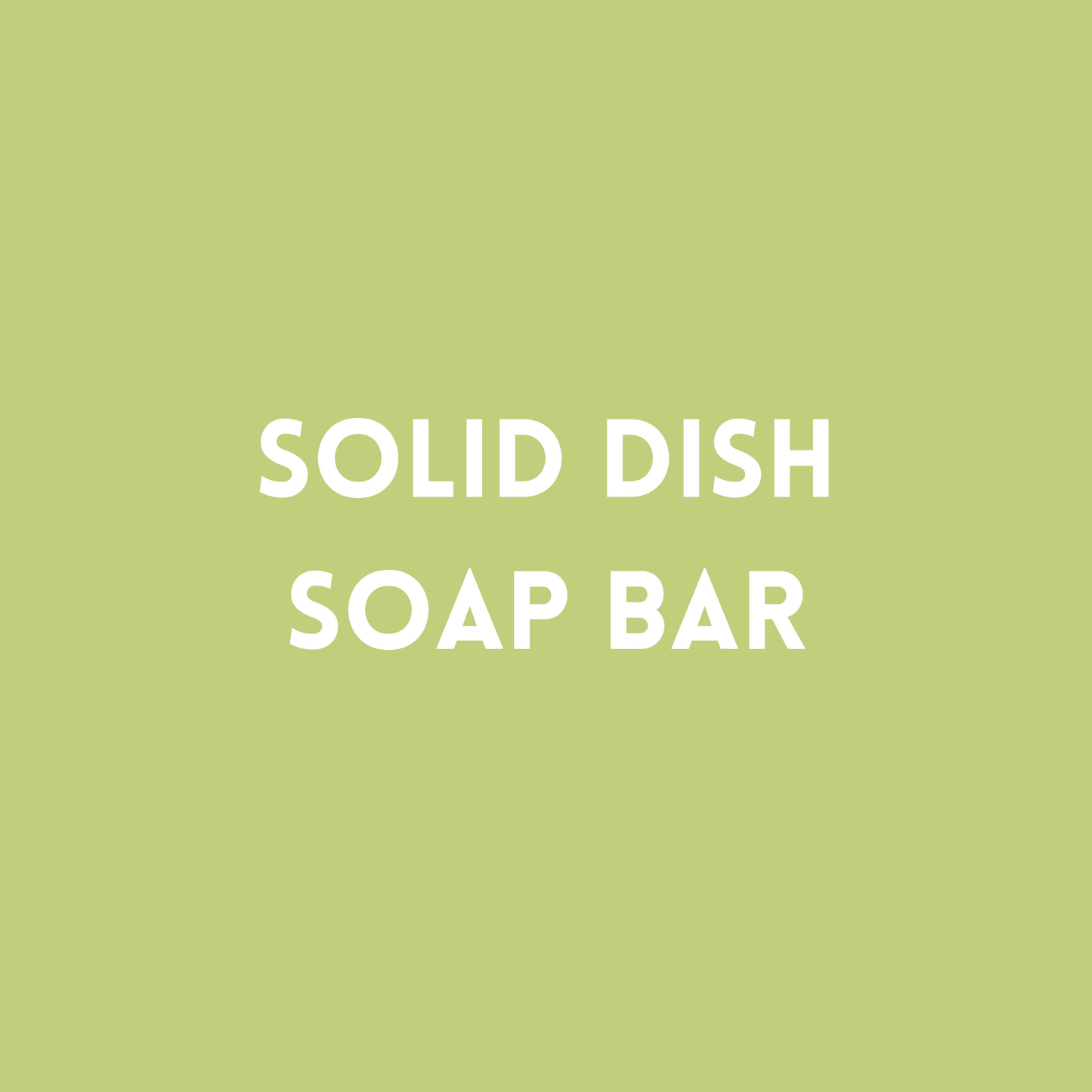 Solid Dish Soap Bar