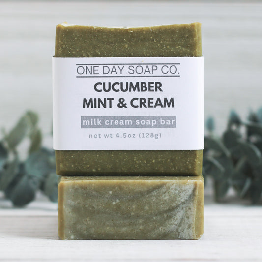 Cucumber Mint & Cream Milk Soap Bar