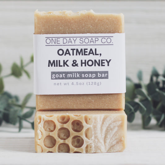 Oatmeal, Milk & Honey Goat Milk Soap Bar